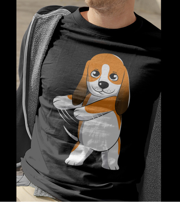 Basset Hound Floss Dance Flossing Cute Cartoon T-Shirt