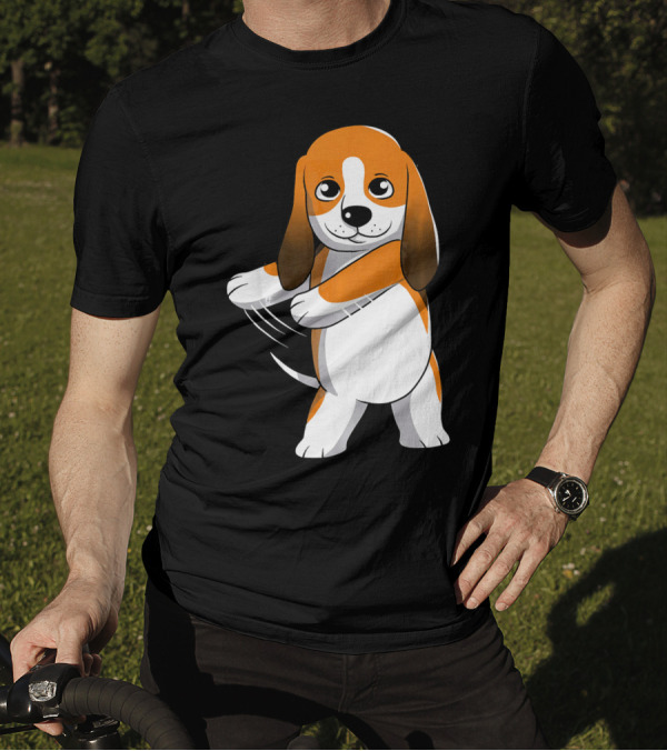 Basset Hound Floss Dance Flossing Cute Cartoon T-Shirt