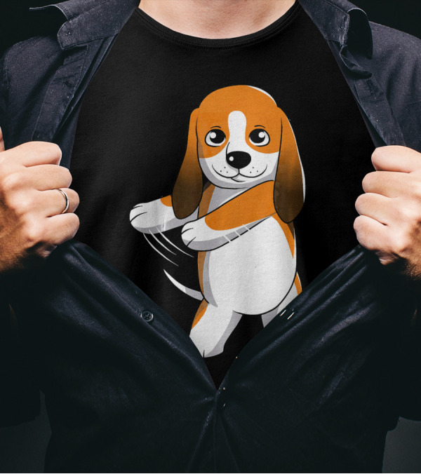 Basset Hound Floss Dance Flossing Cute Cartoon T-Shirt