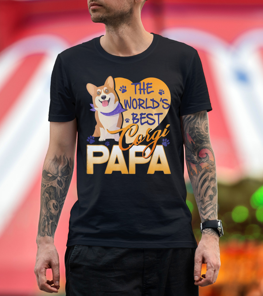 THE WORLD'S BEST CORGI PAPA T-Shirt