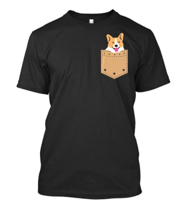 Corgi In Your Pocket With Stars T-Shirt