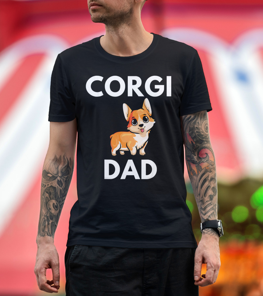 Corgi Dad Cute Corgi Saying T-Shirt