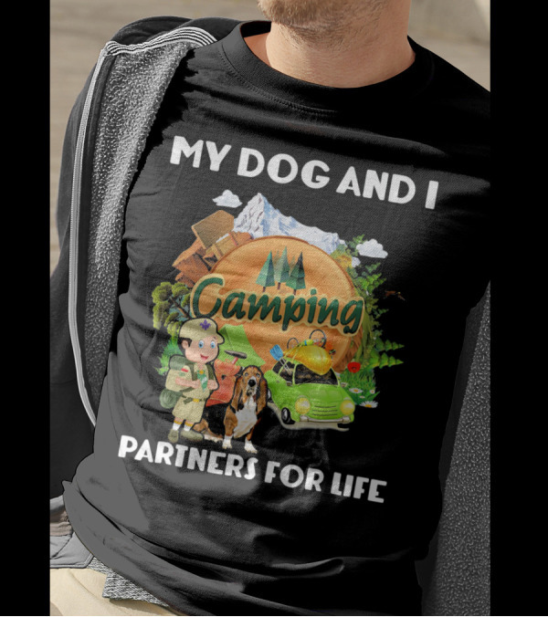 MY DOG AND I CAMPING ADVENTURE PARTNERS FOR LIFE MOUNTAIN SCENE T-Shirt