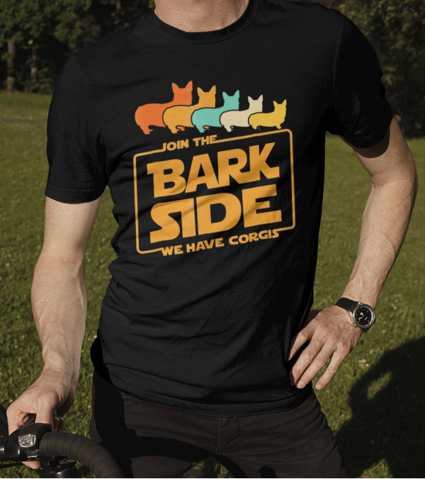 Join The Bark Side We Have Corgis Retro Corgi T-Shirt