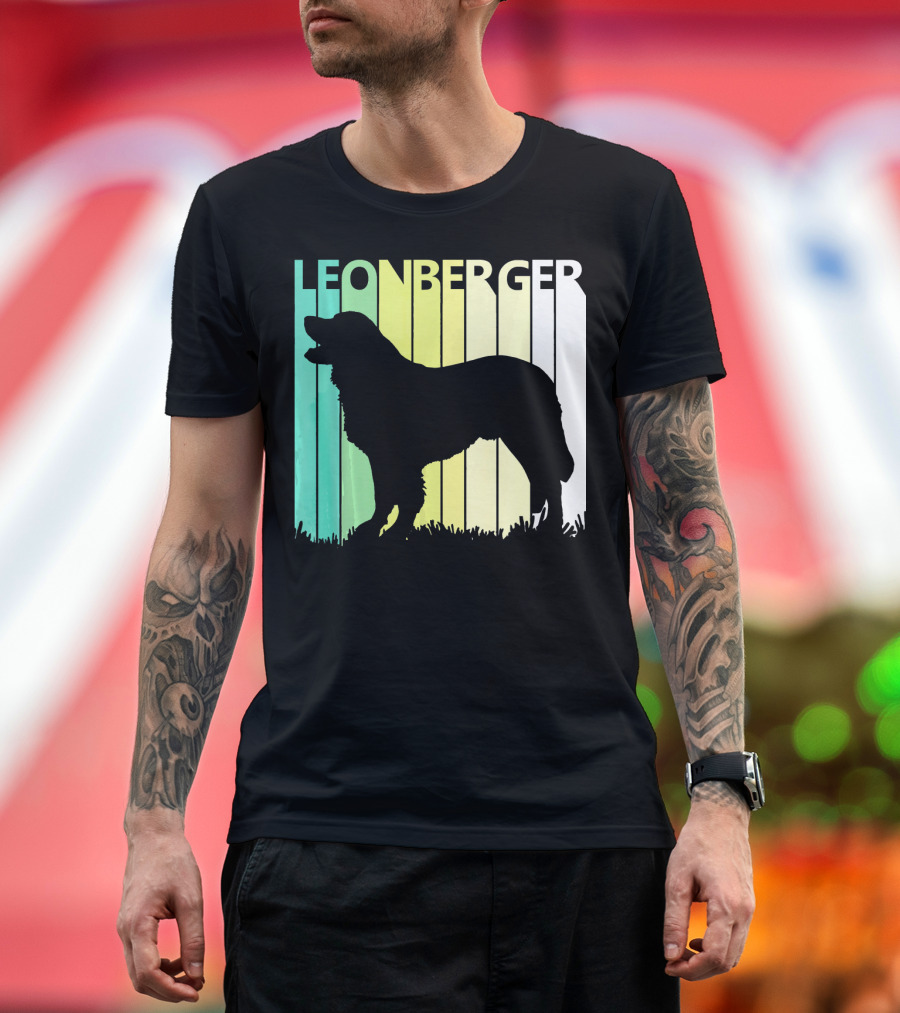 LEONBERGER Silhouette Retro Vibes T-Shirt