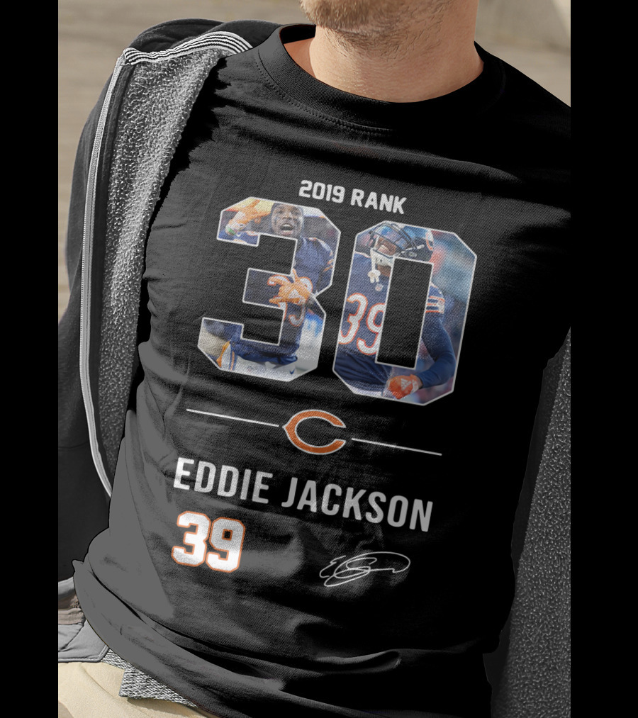 Rank 30 Chicago Bears Eddie Jackson T-Shirt