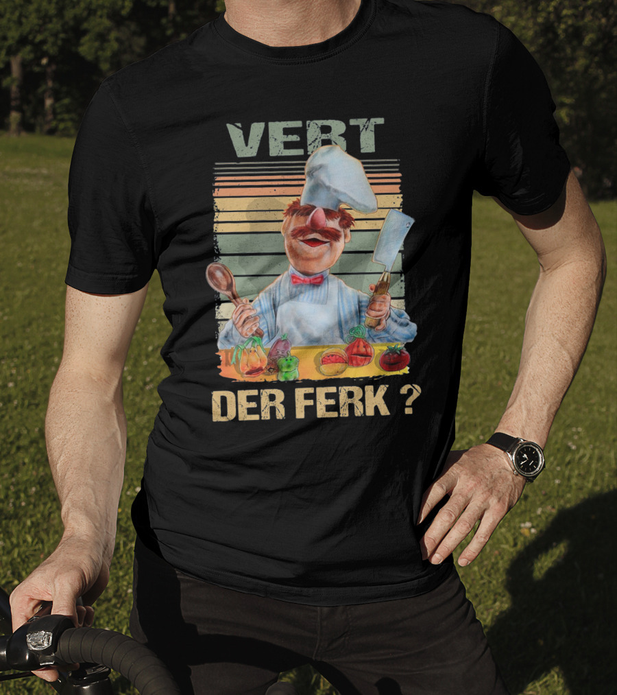 Swedish Chef Vert Der Ferk Comic Parody Cooking T-Shirt