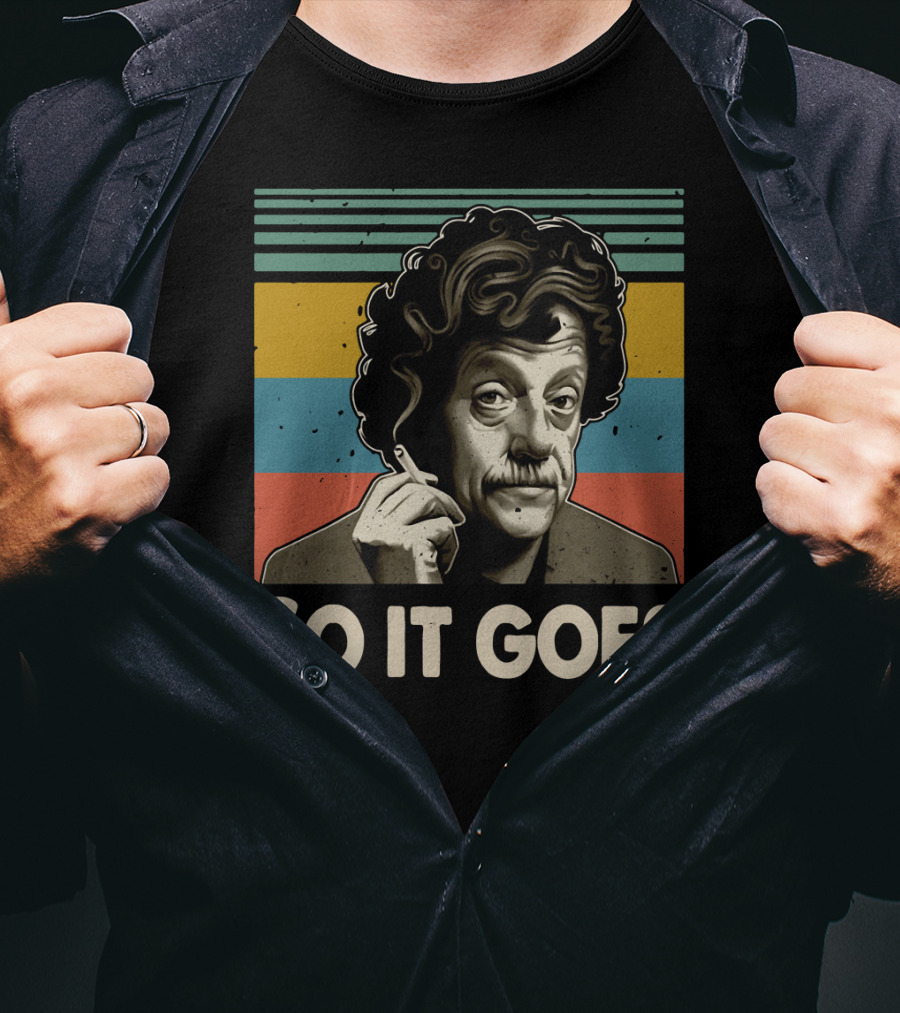 Kurt Vonnegut So It Goes Retro Stripes T-Shirt
