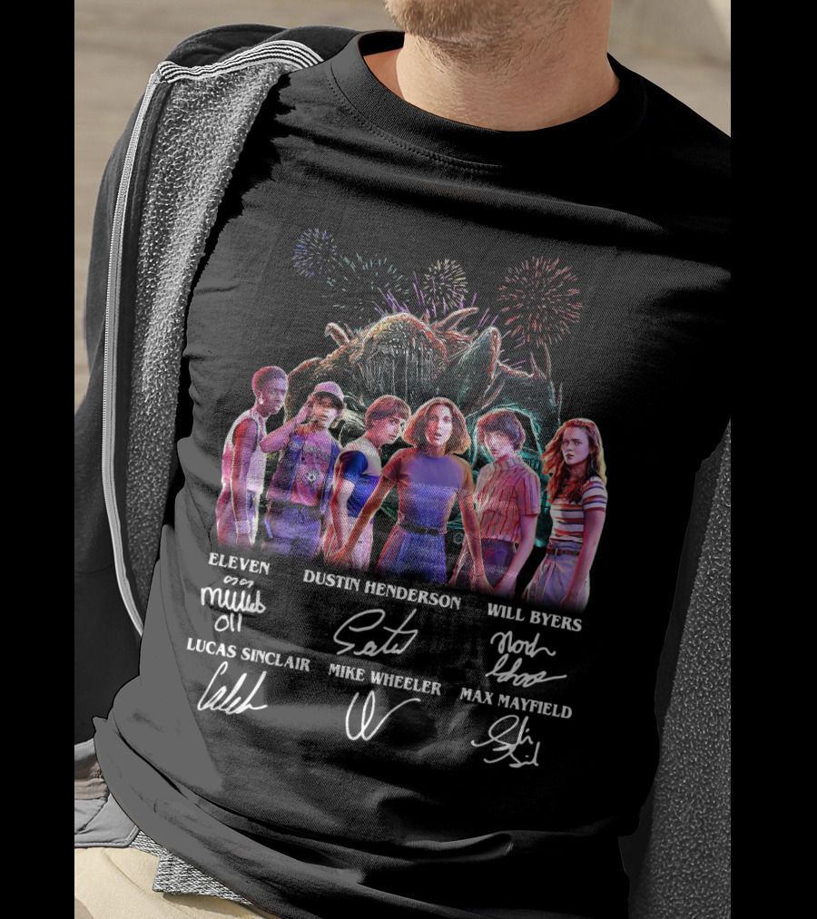Stranger Things Season 3 Eleven Dustin Henderson Will Byers Lucas Sinclair Mike Wheeler Max Mayfield T-Shirt