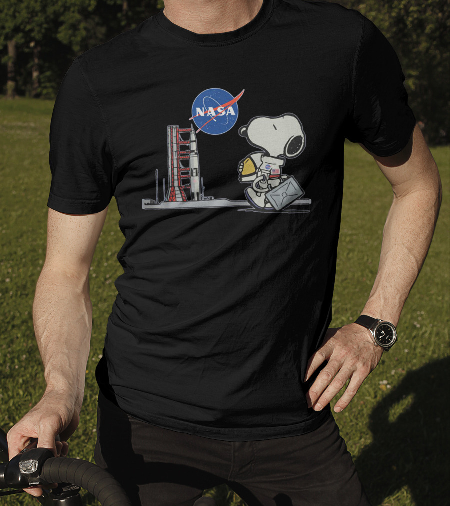 Nasa Snoopy Astronaut Moon Mission Adventure T-Shirt
