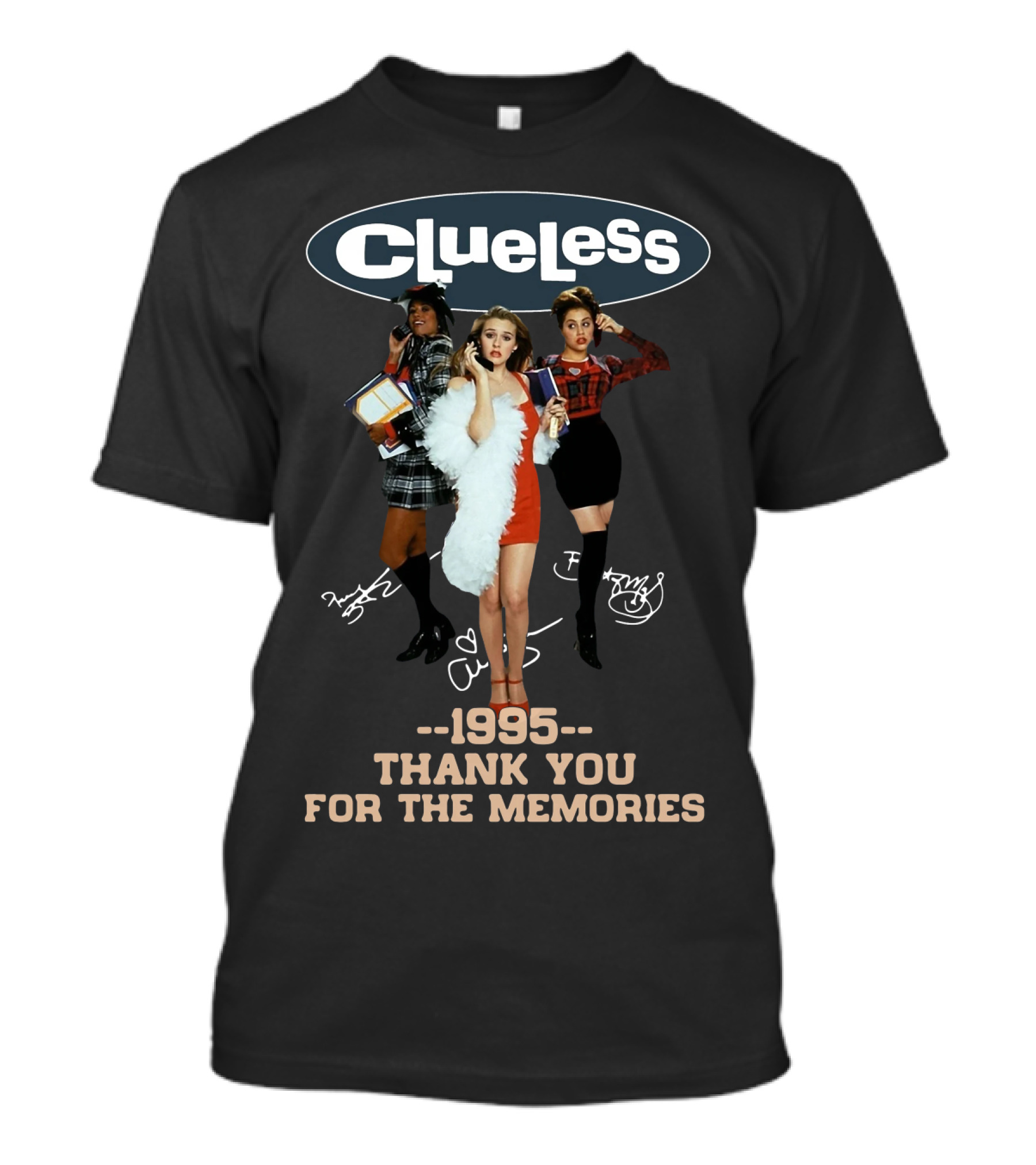 Clueless 1995 Thank You For The Memories Vintage Fashion Icons T-Shirt