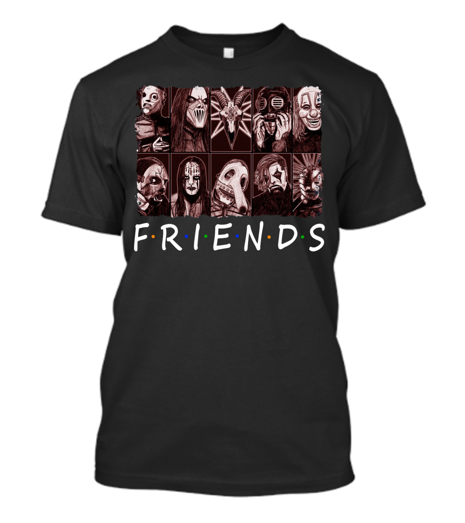 Slipknot Masks Friends Parody With Iconic Horror T-Shirt