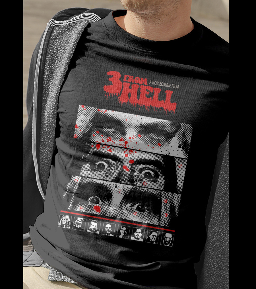 From Hell A Rob Zombie Film Bloody Faces And Cast Photography T-Shirt