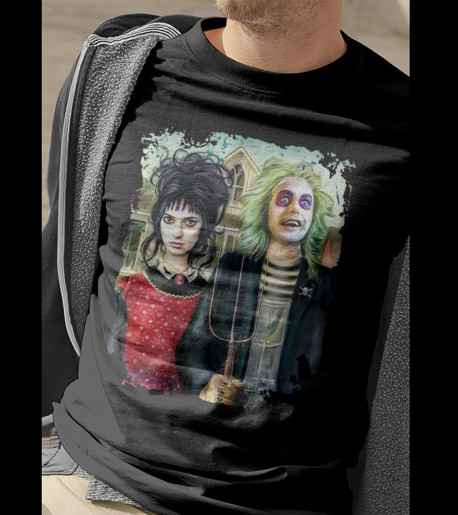 American Gothic Beetlejuice Lydia House T-Shirt