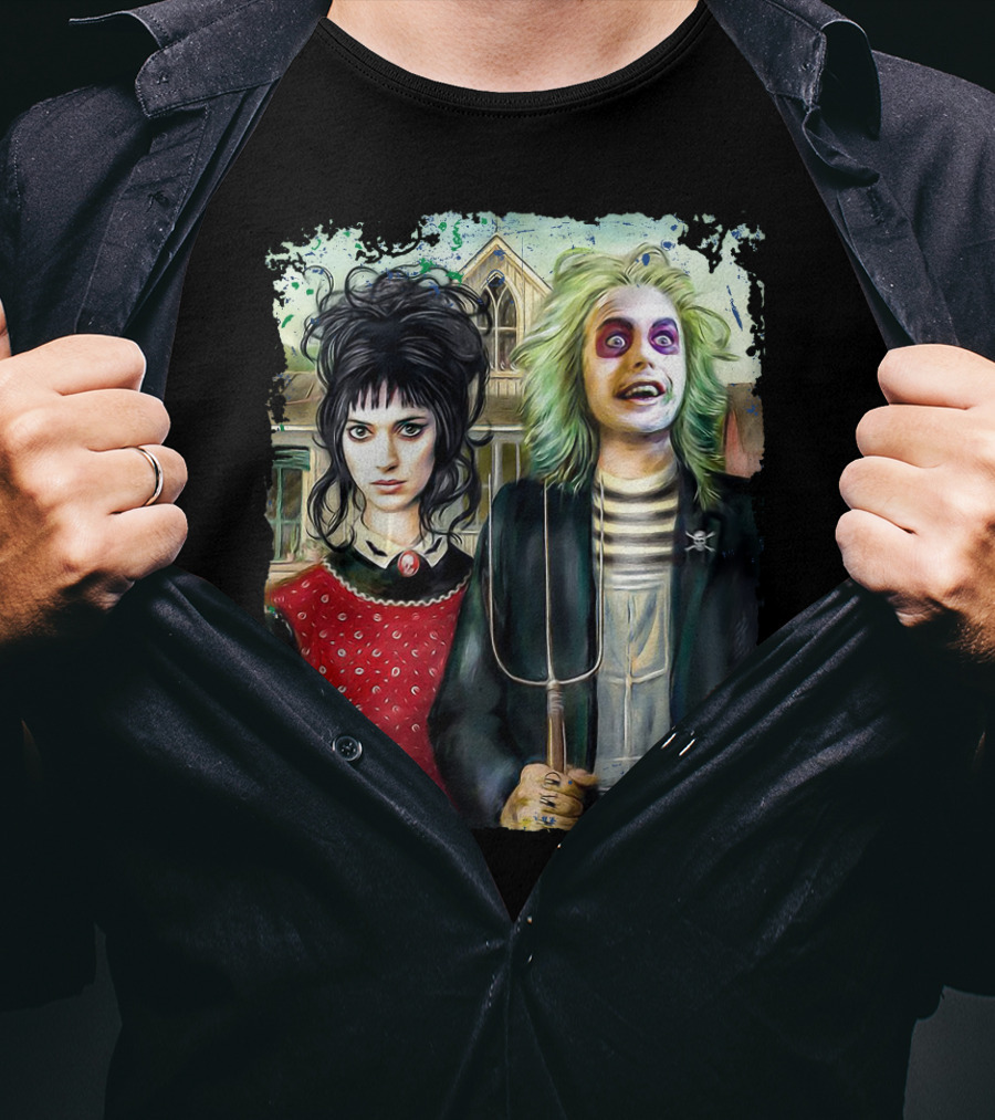 American Gothic Beetlejuice Lydia House T-Shirt