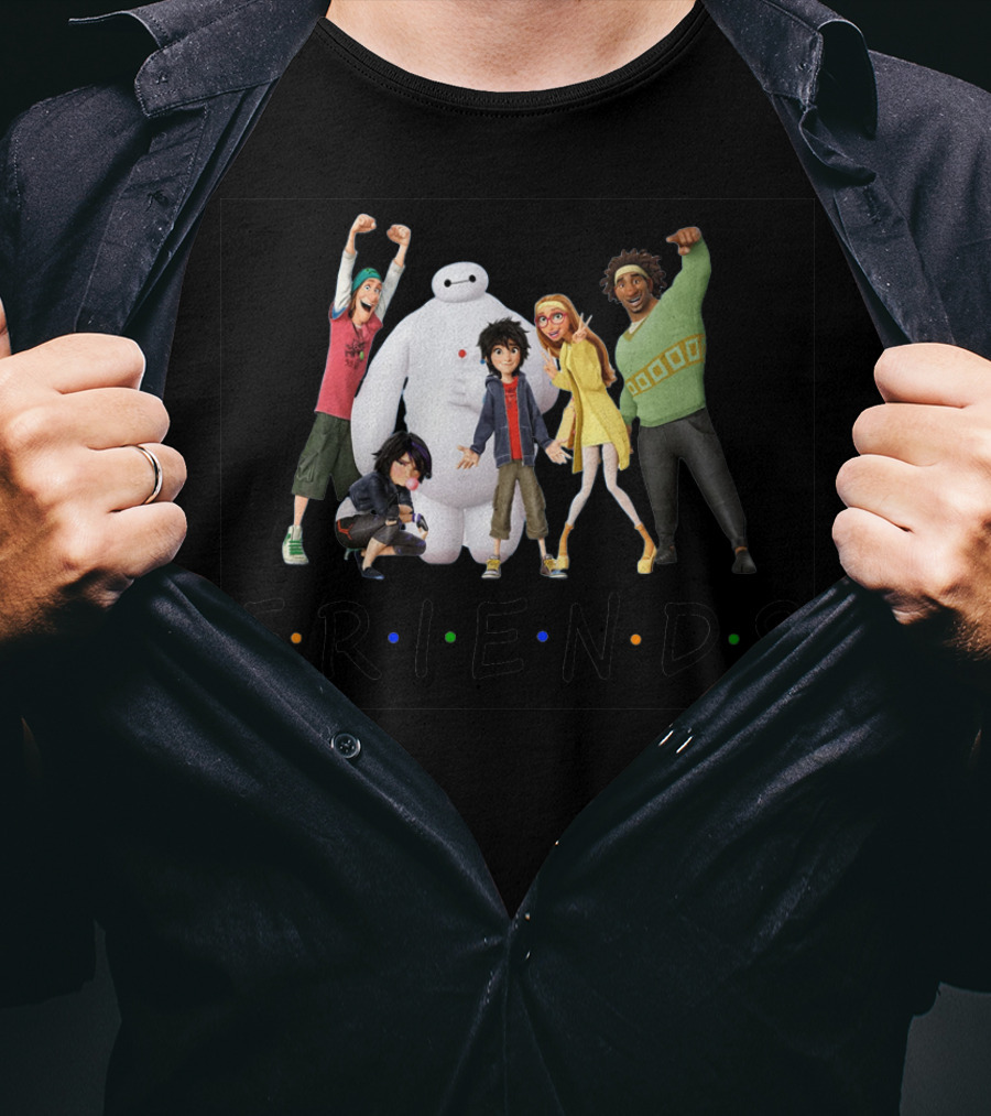 Big Hero 6 Friends Tv Show Parody With Hiro Baymax And Team T-Shirt
