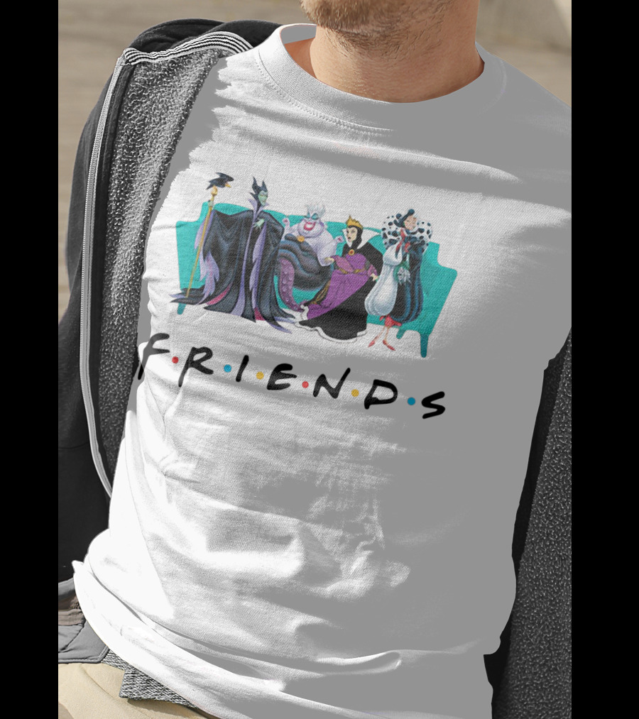 Disney Villain Queens Friends Parody With Cruella De Vil T-Shirt