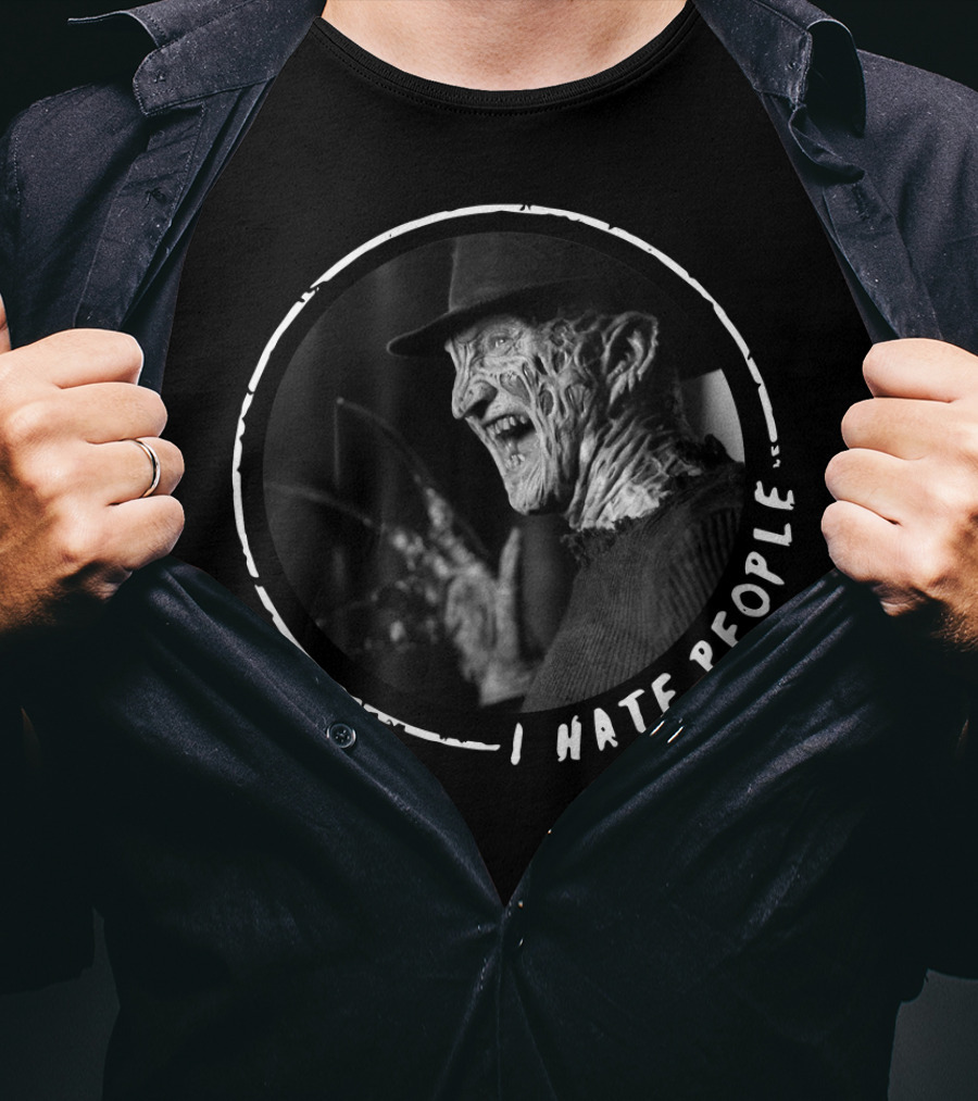 Freddy Krueger I Hate People Vintage Horror T-Shirt
