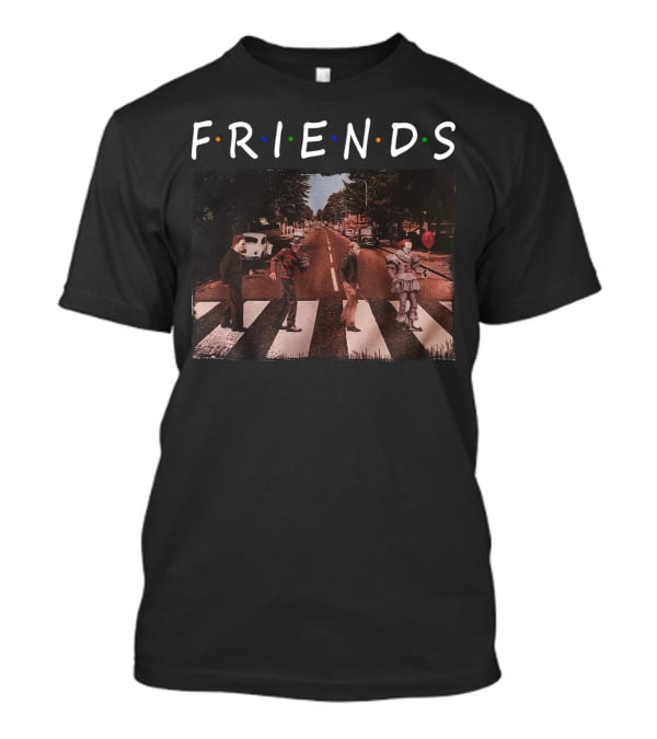 Friends Horror Halloween Crosswalk Icons Abbey Road T-Shirt