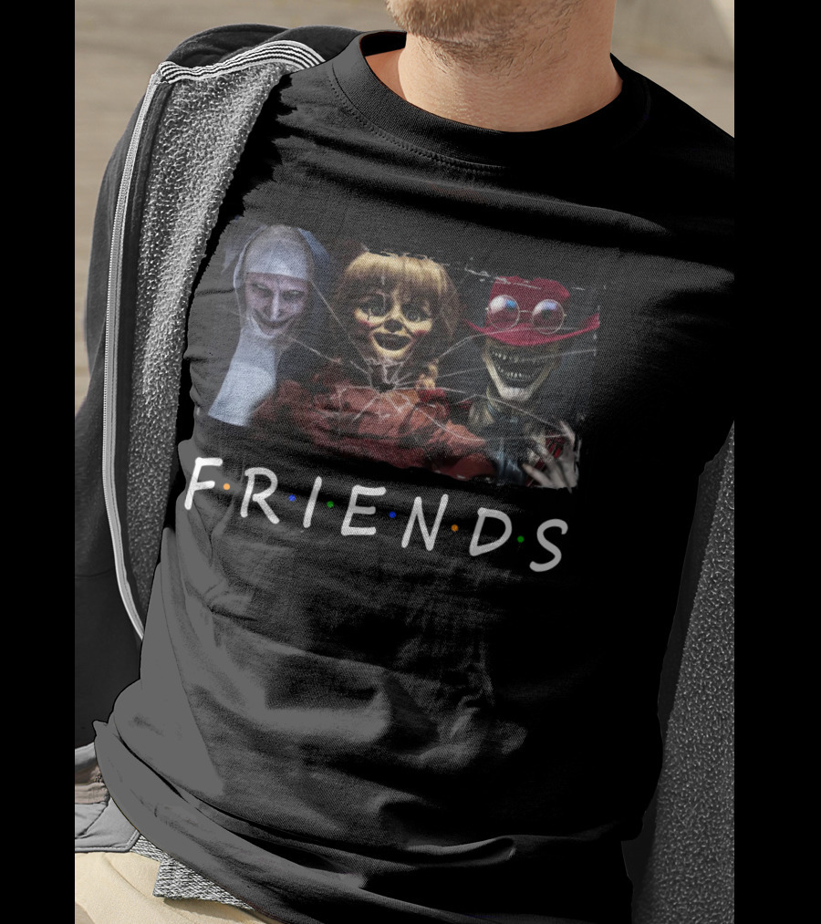 Friends The Conjuring Annabelle Valak Crooked Man Mashup T-Shirt