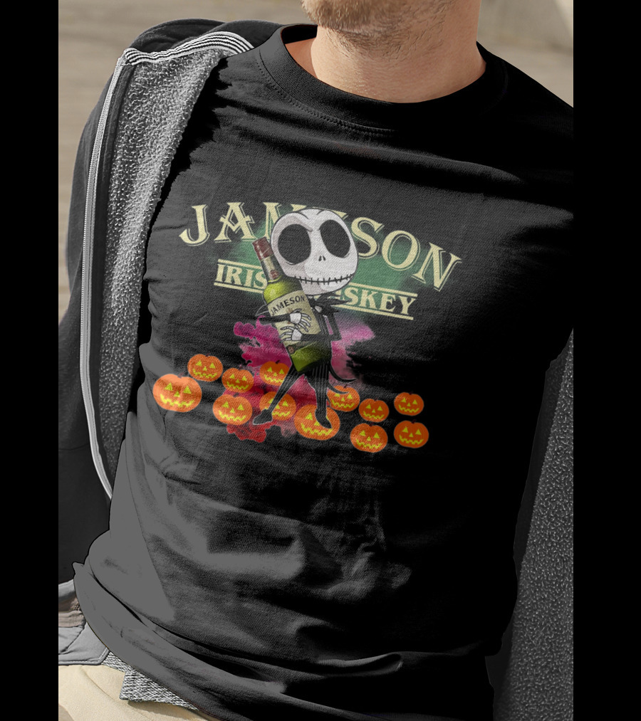 Jack Skellington Jameson Irish Whiskey Pumpkins T-Shirt