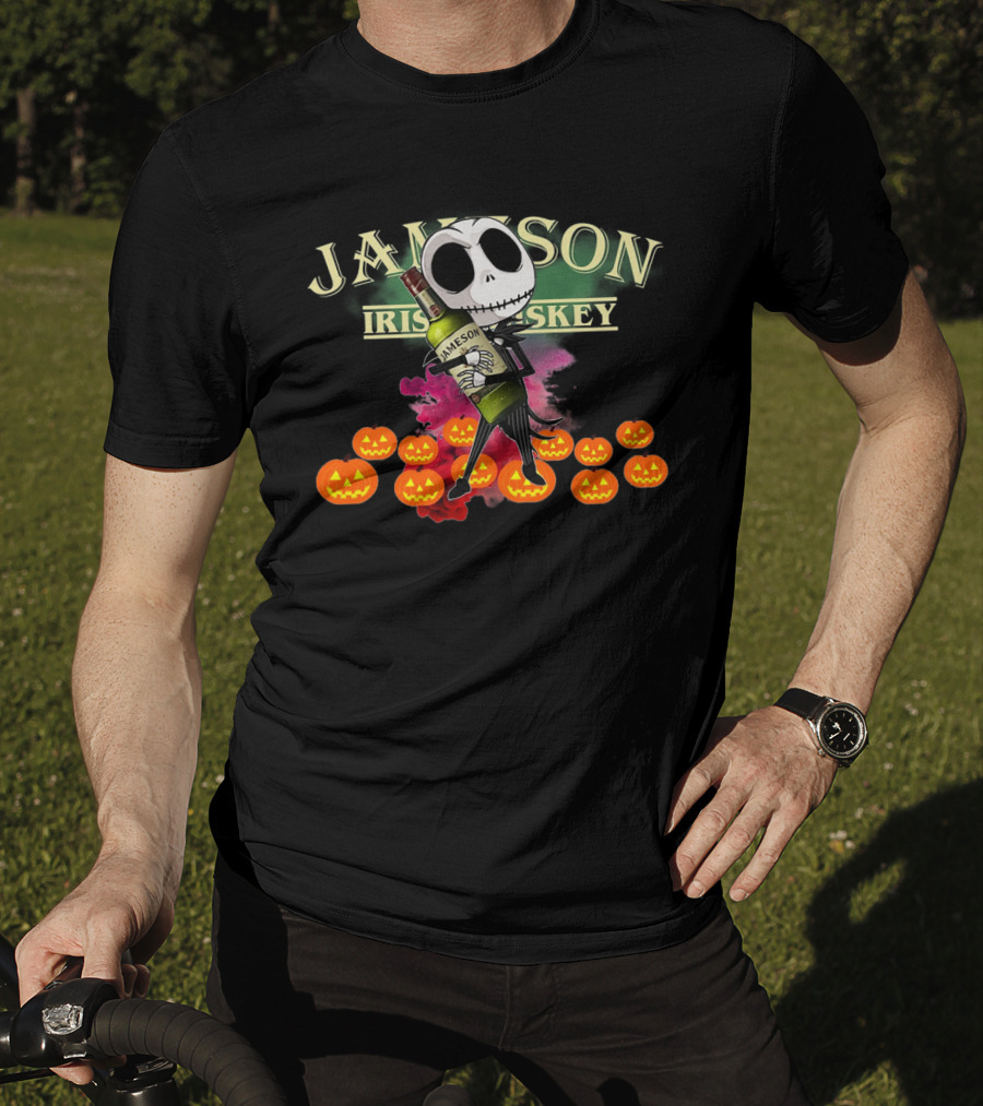Jack Skellington Jameson Irish Whiskey Pumpkins T-Shirt