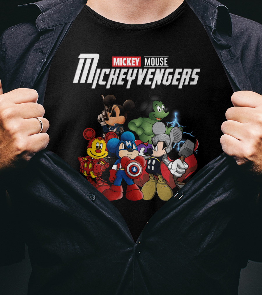 Mickey Mouse Mickeyvengers Marvel Avengers Endgame Disney Crossover T-Shirt