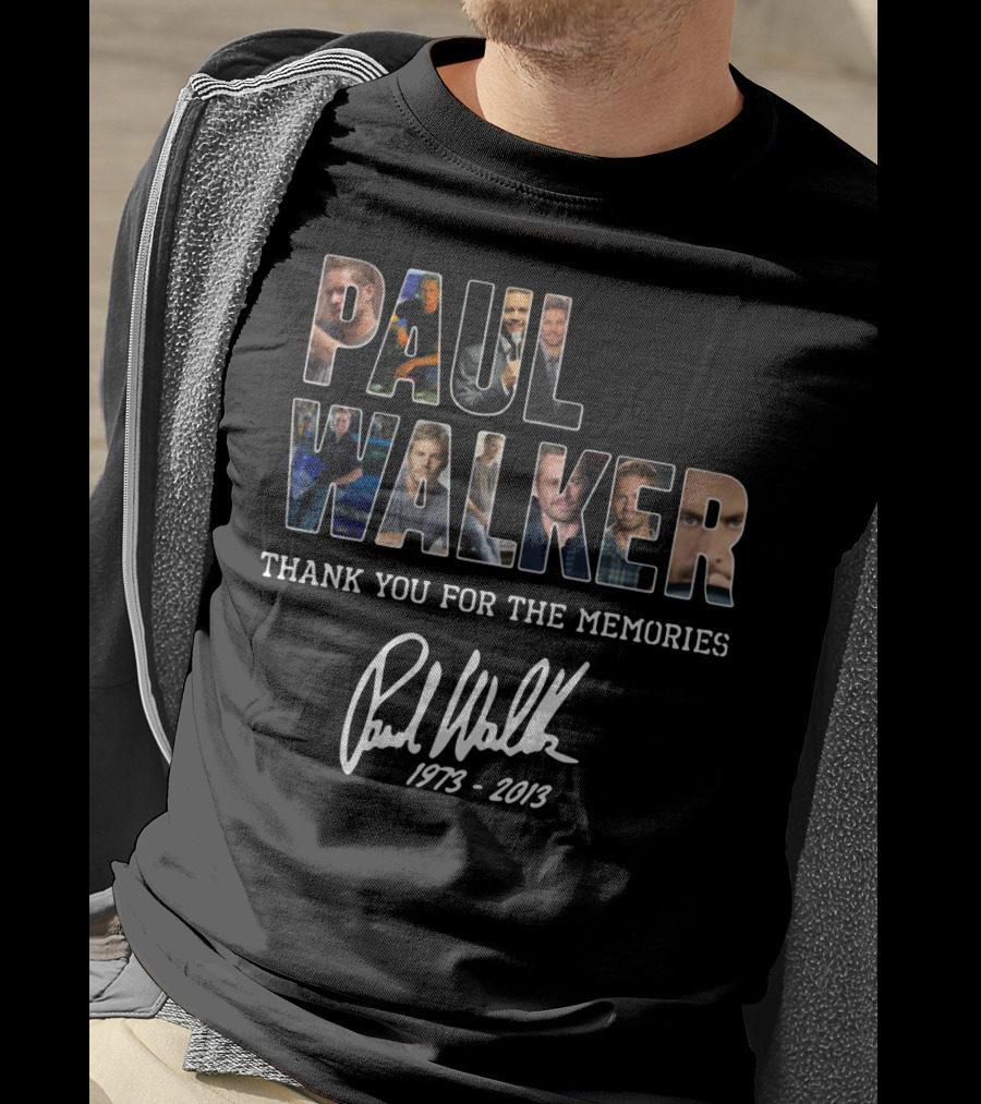 Paul Walker Thank You For The Memories 1973-2013 T-Shirt