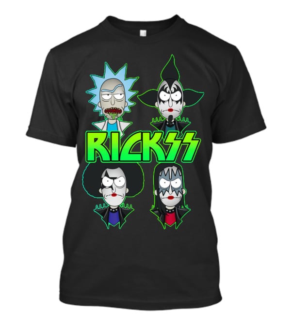 Rick And Morty KISS Band Parody Rickss T-Shirt
