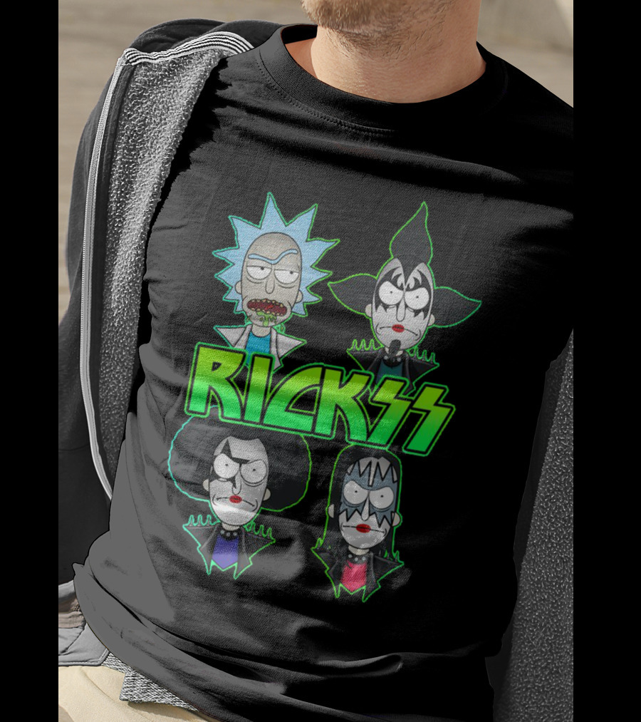Rick And Morty KISS Band Parody Rickss T-Shirt