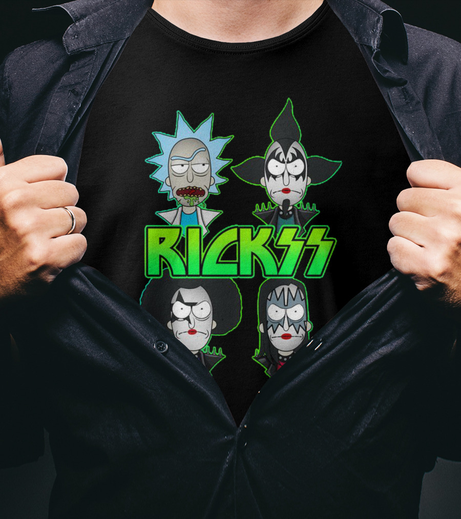Rick And Morty KISS Band Parody Rickss T-Shirt