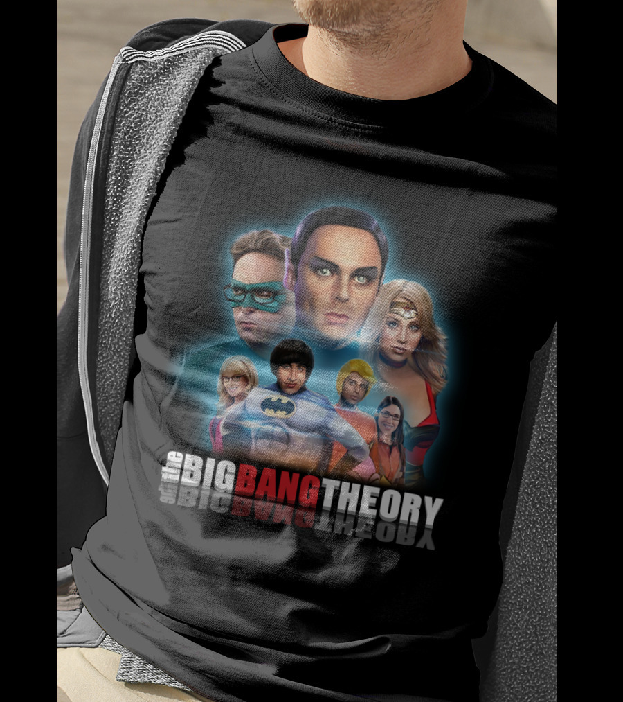 The Big Bang Theory Justice League Parody Characters T-Shirt