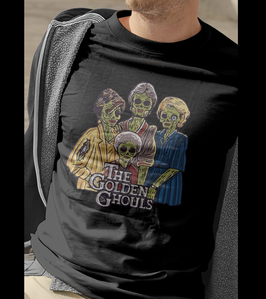 The Golden Girls The Golden Ghouls Halloween Zombie Group T-Shirt