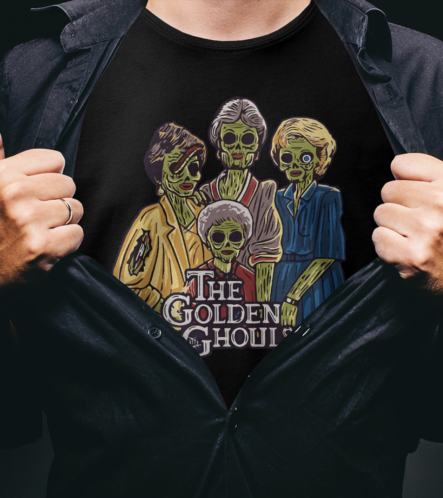 The Golden Girls The Golden Ghouls Halloween Zombie Group T-Shirt