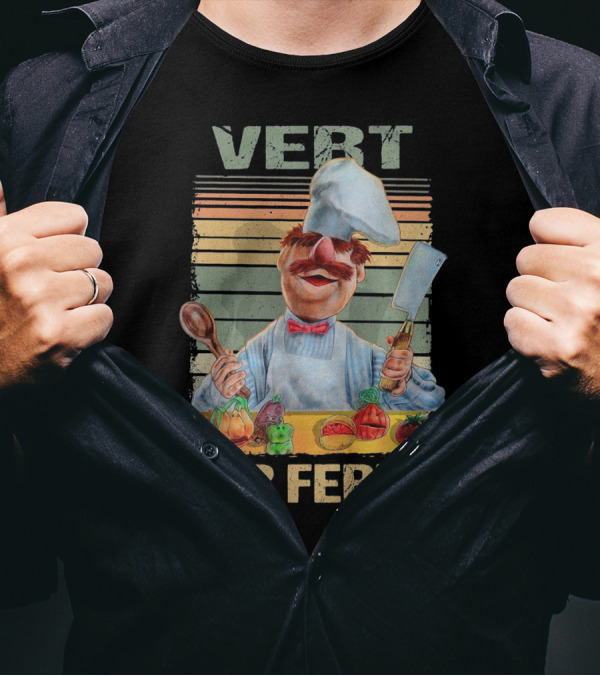 Swedish Chef Vert Der Ferk Vintage Retro Cooking Humor T-Shirt