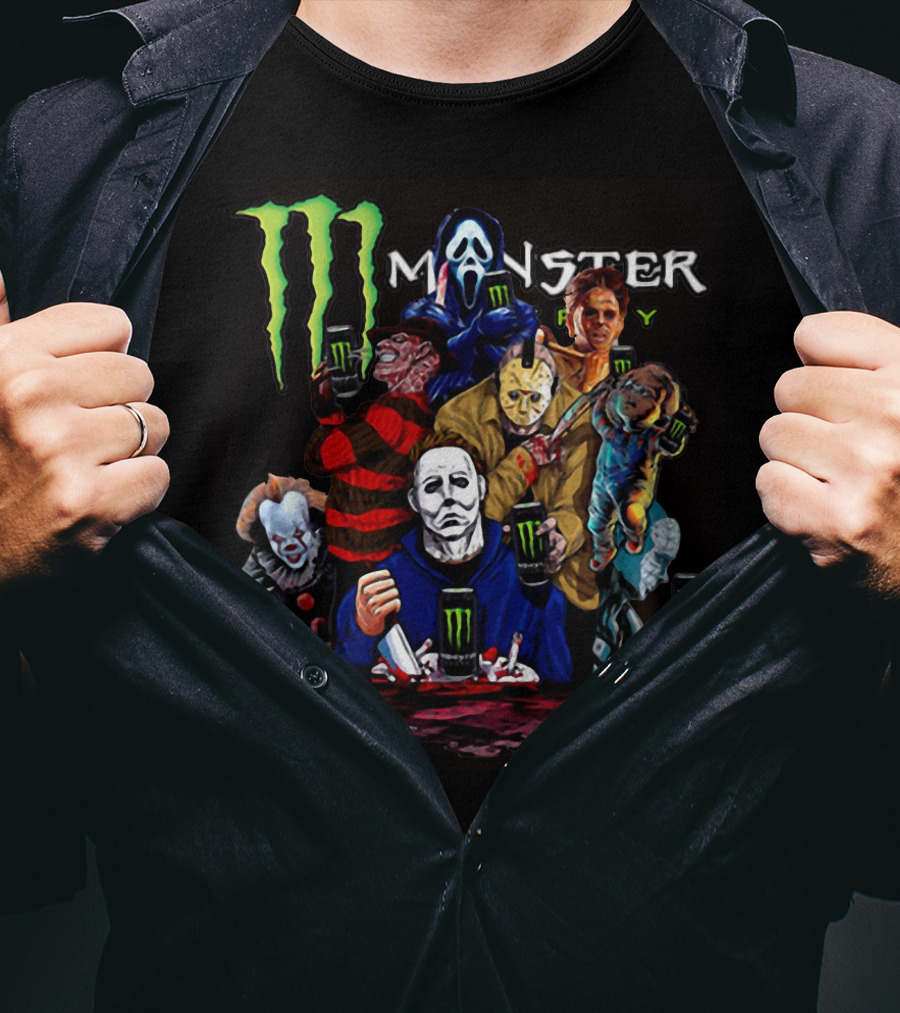 Monster Energy Team Horror Icons T-Shirt