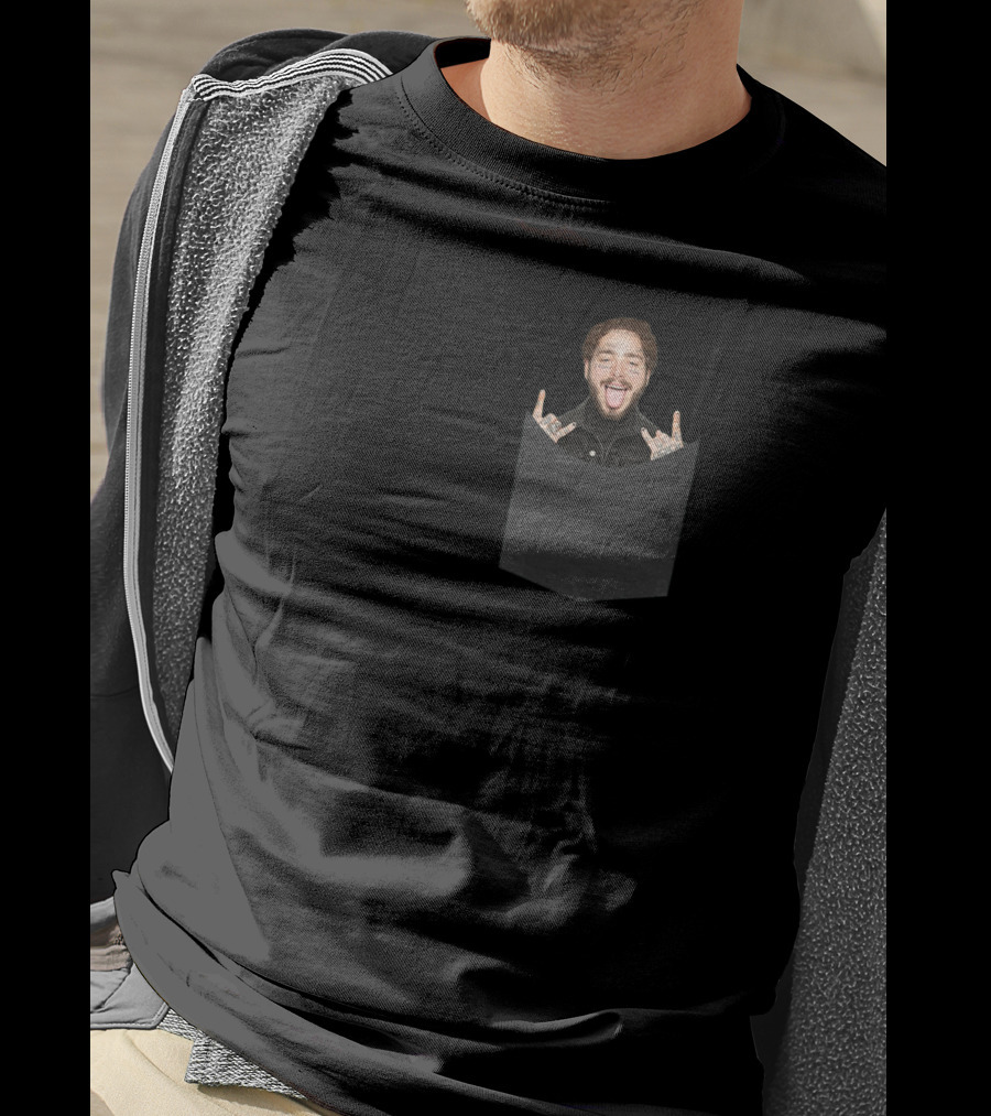 Post Malone Goodbyes Fun Pocket T-Shirt
