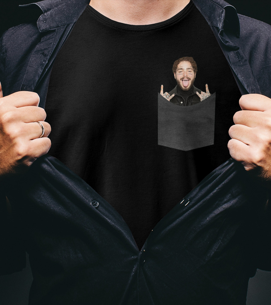 Post Malone Goodbyes Fun Pocket T-Shirt