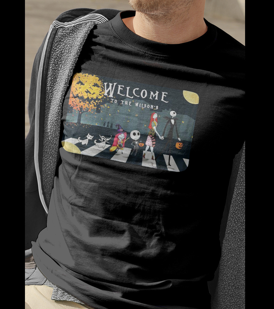 Welcome To The Wilson's Nightmare Before Christmas Jack Skellington Halloween T-Shirt