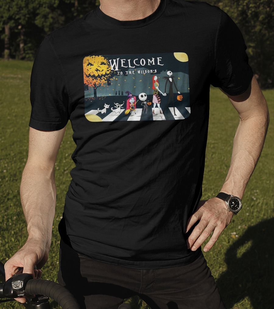 Welcome To The Wilson's Nightmare Before Christmas Jack Skellington Halloween T-Shirt