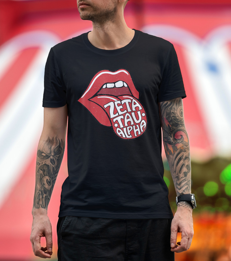 Zeta Tau Alpha Tongue Logo Pop T-Shirt