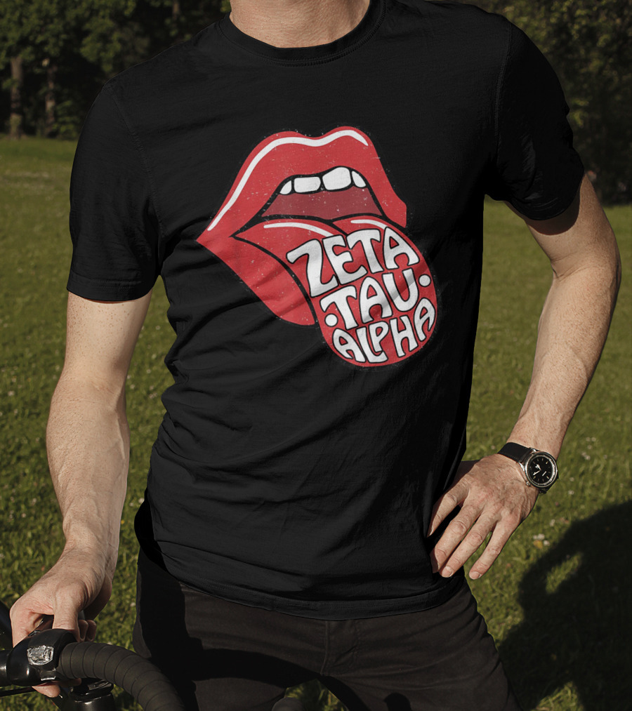 Zeta Tau Alpha Tongue Logo Pop T-Shirt