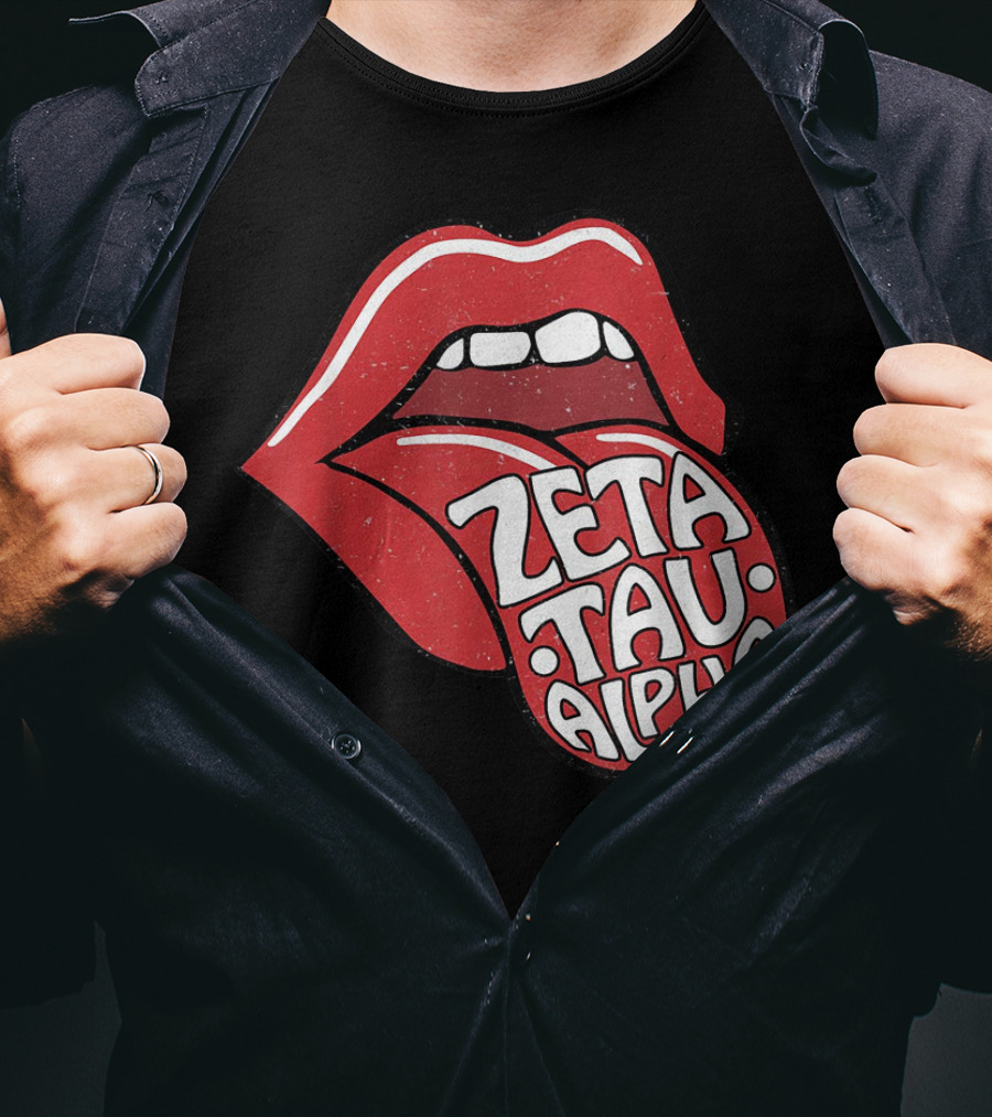 Zeta Tau Alpha Tongue Logo Pop T-Shirt