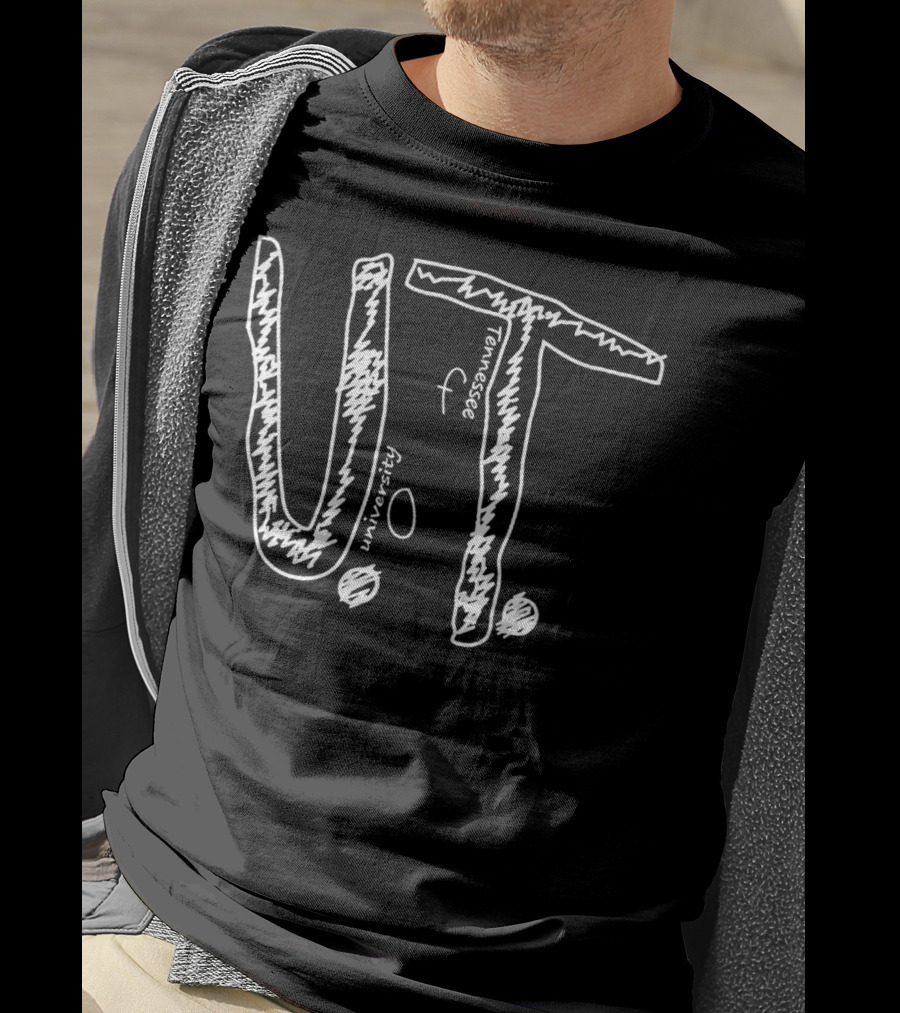U.t. Tennessee University College Handmade U.t. T-Shirt