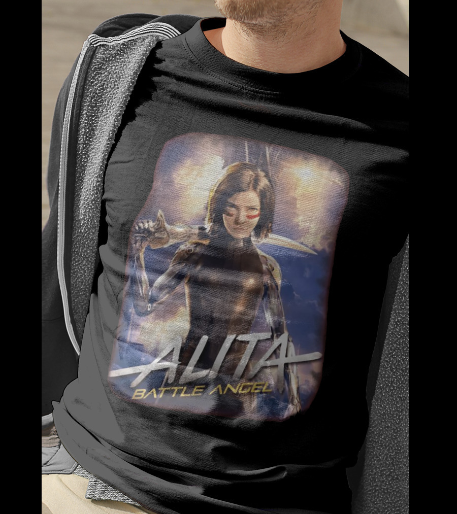 Alita Battle Angel Cyborg Warrior With Sword T-Shirt