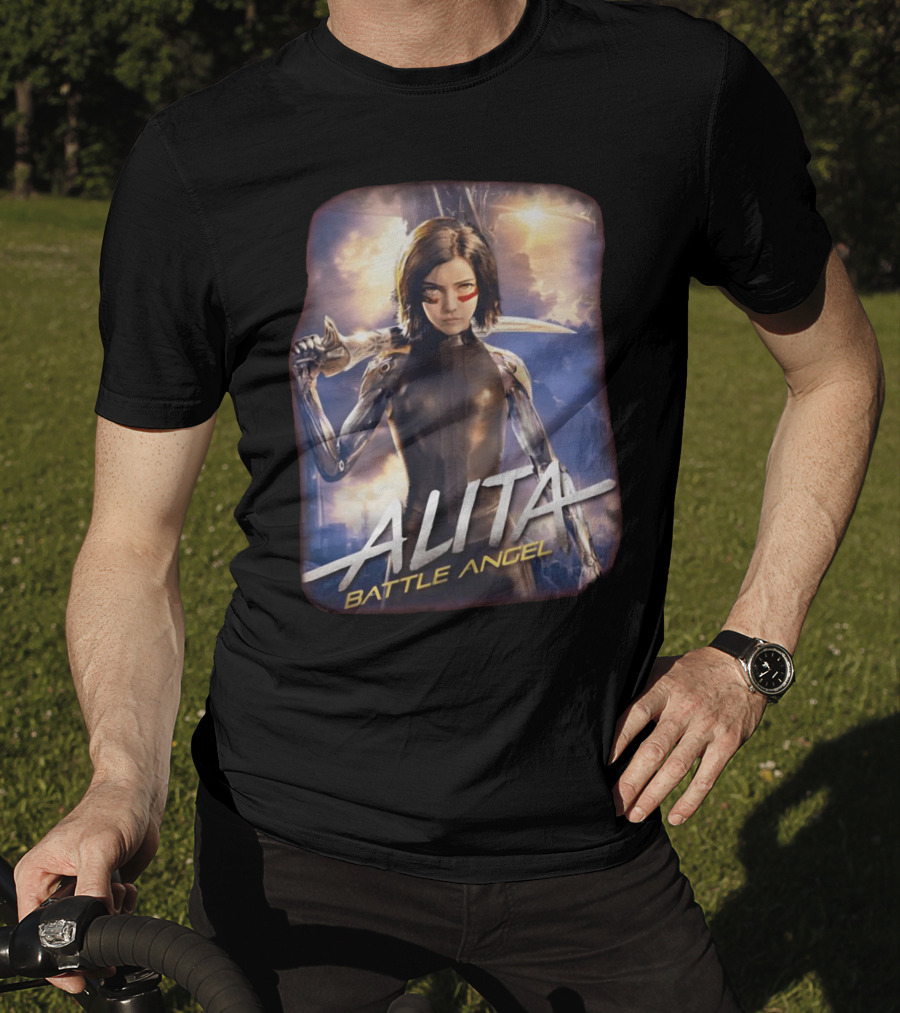 Alita Battle Angel Cyborg Warrior With Sword T-Shirt