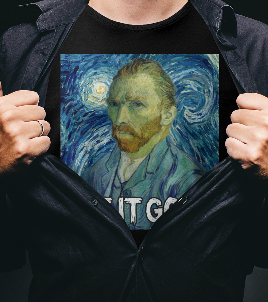 Vincent Van Gogh Let It Gogh Starry Night T-Shirt