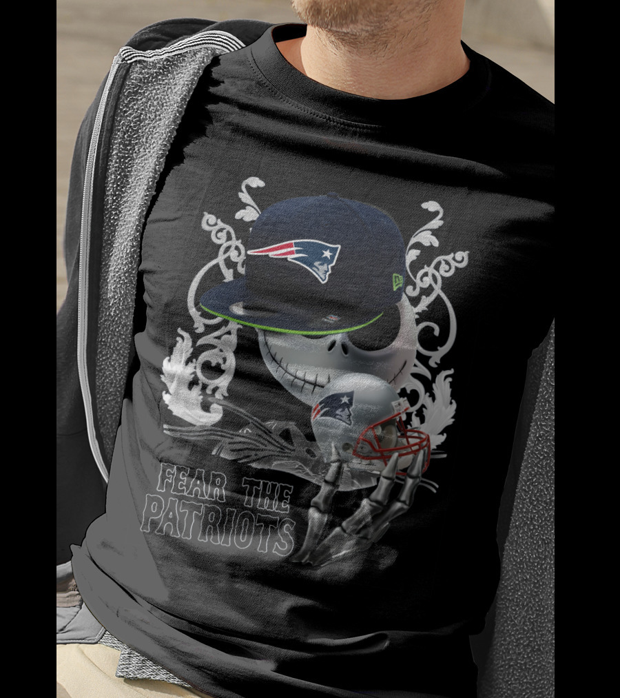 Jack Skellington Patriots Skull Fear The Patriots New Era Cap Football Helmet T-Shirt