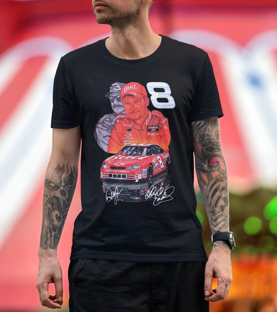 Dale Earnhardt Jr 8 Bud Monte Carlo Sam Bass Art T-Shirt