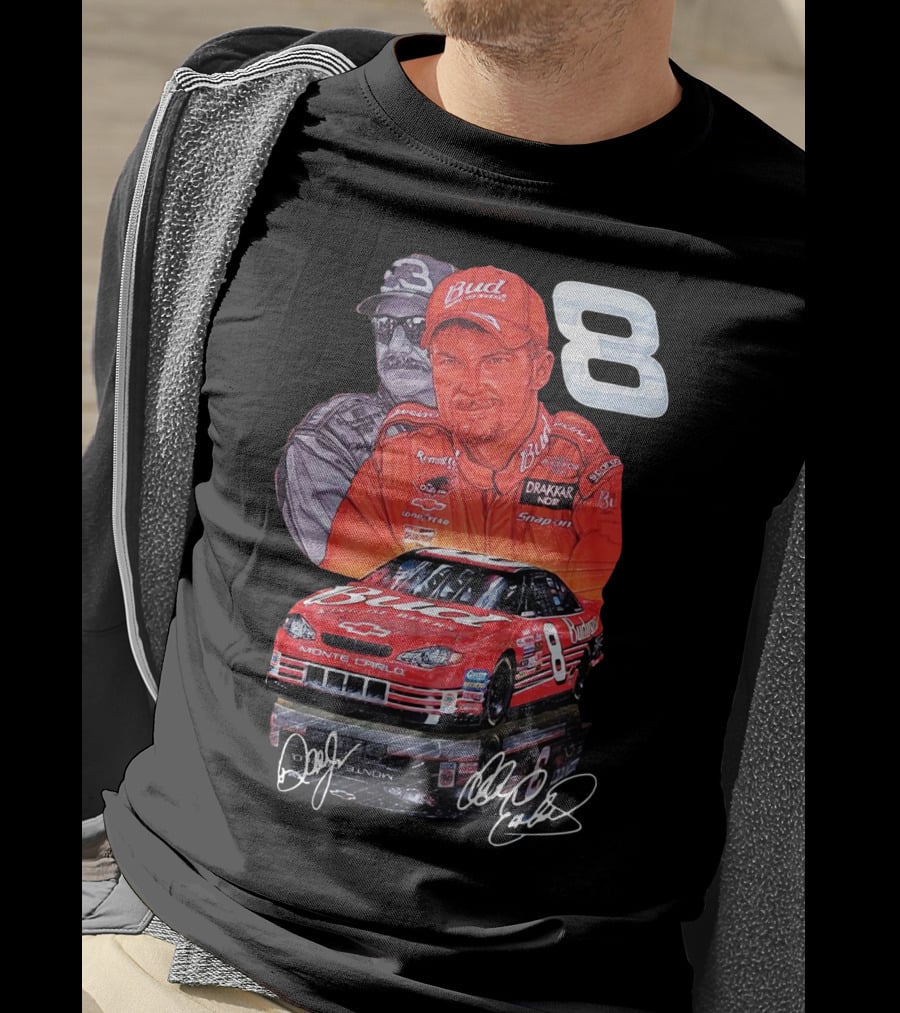 Dale Earnhardt Jr 8 Bud Monte Carlo Sam Bass Art T-Shirt